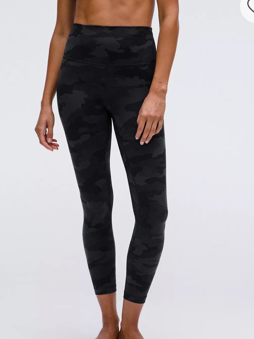 Lululemon High-Rise Black Camo Leggings